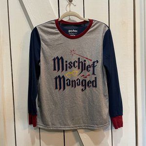 Harry Potter mischief managed pajama set small